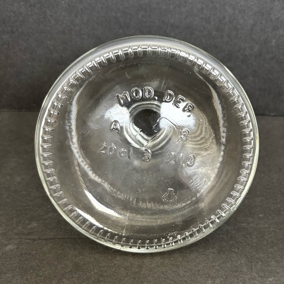 Mod Dep Clear Glass Alcohol Vinegar Jar Lab Bottle Marked (no stopper) Vintage - Picture 2 of 8